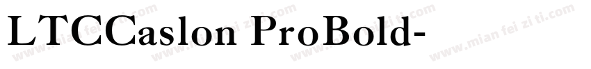LTCCaslon ProBold字体转换